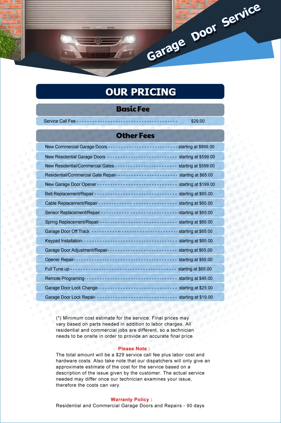 United Garage Door Lansing, IL 708-375-5828